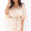 Show Me Your Mumu First Look Robe ~ Champagne Luxe Satin