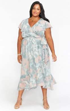 Show Me Your Mumu Jess Ruffle Midi Dress ~ Sage I Do Floral -Show Me Your Mumu Sales BR9 0279X SF32 01 2782f5d5 3edc 42bc 8015 74d146a0d642