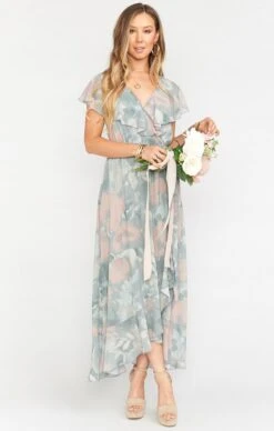 Show Me Your Mumu Jess Ruffle Midi Dress ~ Sage I Do Floral -Show Me Your Mumu Sales BR9 0279 SF32 04 9949ed0d 733e 4791 955e 2d7bc3c7e2ec
