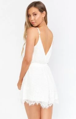 Show Me Your Mumu Olympia Romper ~ White Lace -Show Me Your Mumu Sales BS0 0249 WL08 03