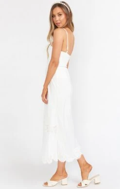 Show Me Your Mumu Alessa Midi Skirt ~ White Lace -Show Me Your Mumu Sales BS0 0250 WL19 02