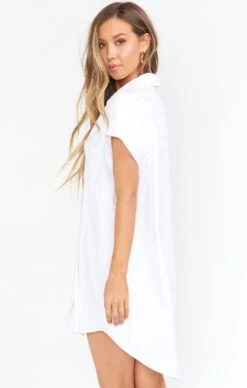 Show Me Your Mumu Martin Shirt Dress ~ White Stripe -Show Me Your Mumu Sales BS0 0272 WS22 03