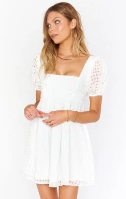 Show Me Your Mumu Smitten Babydoll Dress ~ Ivory Charmed And Checkered -Show Me Your Mumu Sales BS1 0398 CA32 01 460e75ca 2848 49d4 a65b 4e079c87681f