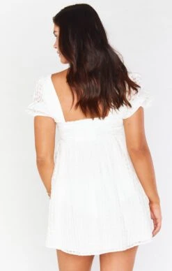 Show Me Your Mumu Smitten Babydoll Dress ~ Ivory Charmed And Checkered -Show Me Your Mumu Sales BS1 0399 OC38 01 1