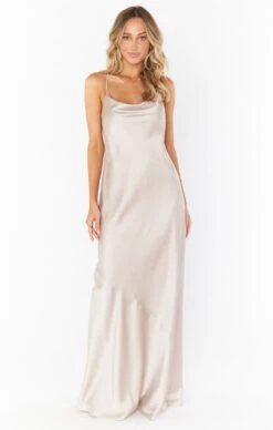 Show Me Your Mumu Tuscany Maxi Slip Dress ~ Show Me The Ring Luxe Satin