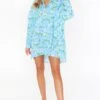 Show Me Your Mumu Johns Button Down Shirt ~ Something Blue Floral -Show Me Your Mumu Sales BS2 0458 SB61 01 3