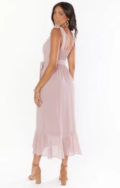 Show Me Your Mumu Claire Midi Dress ~ Neutral Mauve Chiffon 10 Show Me Your Mumu Claire Midi Dress ~ Neutral Mauve Chiffon -Show Me Your Mumu Sales BS3 0394S CM24 06