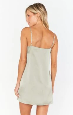 Show Me Your Mumu Happily Ever Top Slip ~ Moss Green Luxe Satin -Show Me Your Mumu Sales BS3 5314 SA62 03