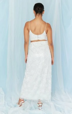 Show Me Your Mumu Love Letter Skirt ~ Embellished Tulle Floral -Show Me Your Mumu Sales BS3 5339 EM12 03