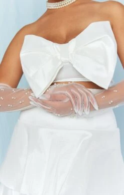 Show Me Your Mumu Big Bow Top ~ White Taffeta 23 Show Me Your Mumu Big Bow Top ~ White Taffeta -Show Me Your Mumu Sales BS3 5347 TF77 03