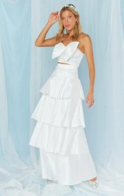 Show Me Your Mumu Big Bow Top ~ White Taffeta 22 Show Me Your Mumu Big Bow Top ~ White Taffeta -Show Me Your Mumu Sales BS3 5347 TF77 08