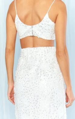 Show Me Your Mumu Love Letter Top ~ Embellished Tulle Floral -Show Me Your Mumu Sales BS3 5353 EM12 05