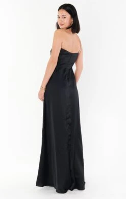 Show Me Your Mumu Shannon One Shoulder Dress ~ Black Luxe Satin 9 Show Me Your Mumu Shannon One Shoulder Dress ~ Black Luxe Satin -Show Me Your Mumu Sales BS3 5356 BK62 03