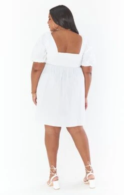 Show Me Your Mumu Amore Dress ~ White Poplin -Show Me Your Mumu Sales CM2 4911X XW05 03