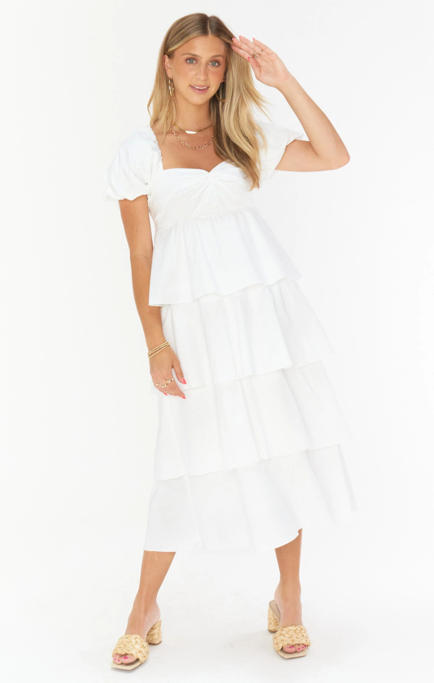 Show Me Your Mumu Va Va Midi Dress ~ White Poplin 12 Show Me Your Mumu Va Va Midi Dress ~ White Poplin - Image 10