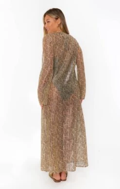 Show Me Your Mumu Santos Cover Up ~ Glitter Python -Show Me Your Mumu Sales CMM3 5620 ZS11 04
