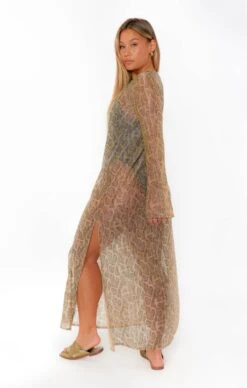Show Me Your Mumu Santos Cover Up ~ Glitter Python -Show Me Your Mumu Sales CMM3 5620 ZS11 05