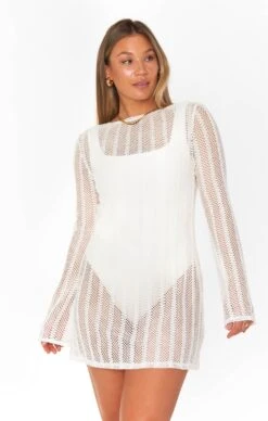 Show Me Your Mumu Vacay Mini Coverup ~ White Crochet -Show Me Your Mumu Sales CMM3 5714 KN88 10