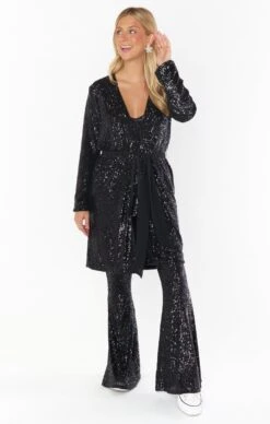 Show Me Your Mumu Encore Duster ~ Midnight Glitz Sequins -Show Me Your Mumu Sales CMR2 4994 TB92 08