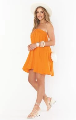 Show Me Your Mumu Around The World Dress ~ Orange Linen 15 Show Me Your Mumu Around The World Dress ~ Orange Linen -Show Me Your Mumu Sales CMR2 5413 JK56 03
