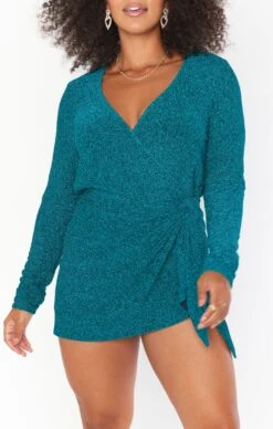 Show Me Your Mumu Stage Skort Dress ~ Aqua Shimmy Shine -Show Me Your Mumu Sales CMR2 5447 AQ55 02