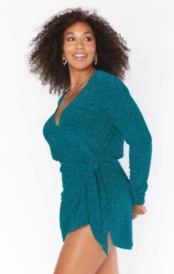 Show Me Your Mumu Stage Skort Dress ~ Aqua Shimmy Shine -Show Me Your Mumu Sales CMR2 5447 AQ55 03