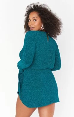 Show Me Your Mumu Stage Skort Dress ~ Aqua Shimmy Shine -Show Me Your Mumu Sales CMR2 5447 AQ55 04