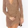 Show Me Your Mumu Stage Skort Dress ~ Gold Shimmy Shine