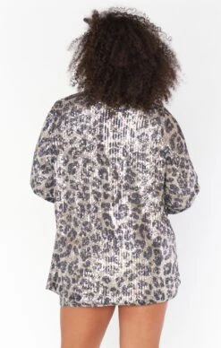 Show Me Your Mumu Backstage Blazer ~ Cheetah Sequin -Show Me Your Mumu Sales CMR2 5571 CH92 04
