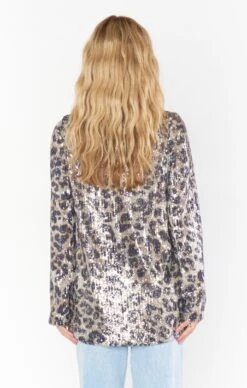 Show Me Your Mumu Backstage Blazer ~ Cheetah Sequin -Show Me Your Mumu Sales CMR2 5571 CH92 08