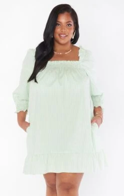 Show Me Your Mumu Delight Dress ~ Green Spring Stripe -Show Me Your Mumu Sales CMS2 5278X GE05 01 2 6cb4226c d003 4be1 a3bd 0f3e5056e2c6