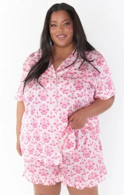 Show Me Your Mumu Daydreaming PJ Set ~ Pinck Teagan Floral -Show Me Your Mumu Sales CMS3 5667 PT09 06
