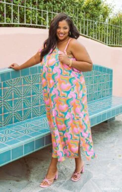 Show Me Your Mumu Christie Maxi Dress ~ Barbie™ Party Wave -Show Me Your Mumu Sales DSC 1846