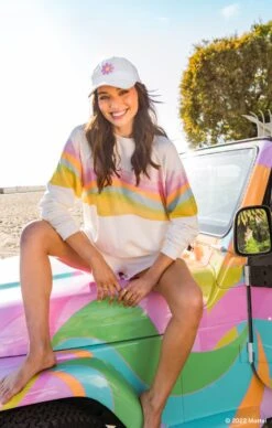 Show Me Your Mumu Surf Shack Sweatshirt ~ Barbie™ Wave Graphic