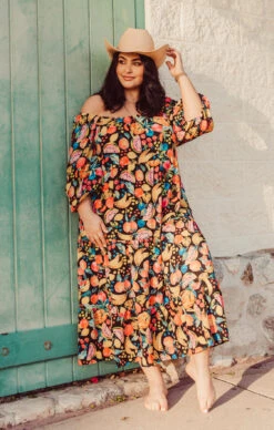 Show Me Your Mumu Day Or Night Midi Dress ~ Fruity Tango -Show Me Your Mumu Sales DSC 4604