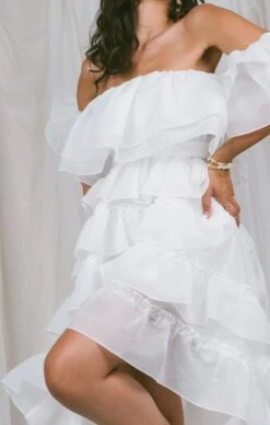 Show Me Your Mumu Brandy Maxi Dress ~ White Organza -Show Me Your Mumu Sales DSC 5490