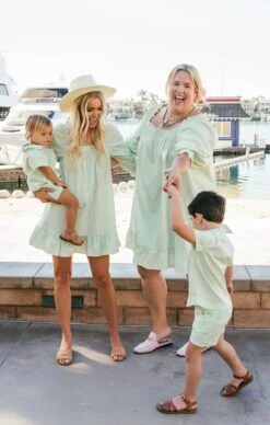 Show Me Your Mumu Delight Dress ~ Green Spring Stripe -Show Me Your Mumu Sales DSC 7044