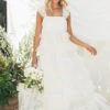 Show Me Your Mumu Fairytale Maxi Dress ~ White Tulle -Show Me Your Mumu Sales DSC 9302