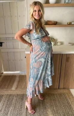 Show Me Your Mumu Jess Ruffle Midi Dress ~ Sage I Do Floral -Show Me Your Mumu Sales IMG 0028