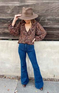 Show Me Your Mumu Bren Blouse ~ Midnight Floral -Show Me Your Mumu Sales IMG 00412