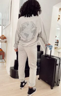 Show Me Your Mumu Boyfriend Sweatshirt ~ Airplane Mode Graphic -Show Me Your Mumu Sales IMG 00532