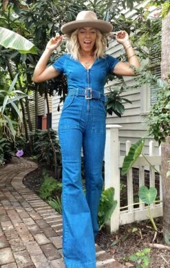 Show Me Your Mumu Heartland Jumpsuit ~ Braided True Blue -Show Me Your Mumu Sales IMG 0072