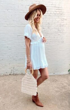 Show Me Your Mumu Virginia Dress ~ White Speckle Dots -Show Me Your Mumu Sales IMG 0151