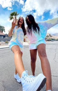 Show Me Your Mumu Boyfriend Sweatshirt ~ Rainbow Tie Dye -Show Me Your Mumu Sales IMG 14622