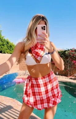 Show Me Your Mumu Liza Ruffle Skort ~ Picnic Plaid -Show Me Your Mumu Sales IMG 1526 88a4eb91 cabf 415b b3ce ac41c148efc4