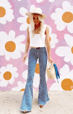 Show Me Your Mumu Berkeley Bells Short ~ Blue Coast Stripe -Show Me Your Mumu Sales IMG 1544 3816fdd3 ca78 4b6e 8d41 076603861d4b