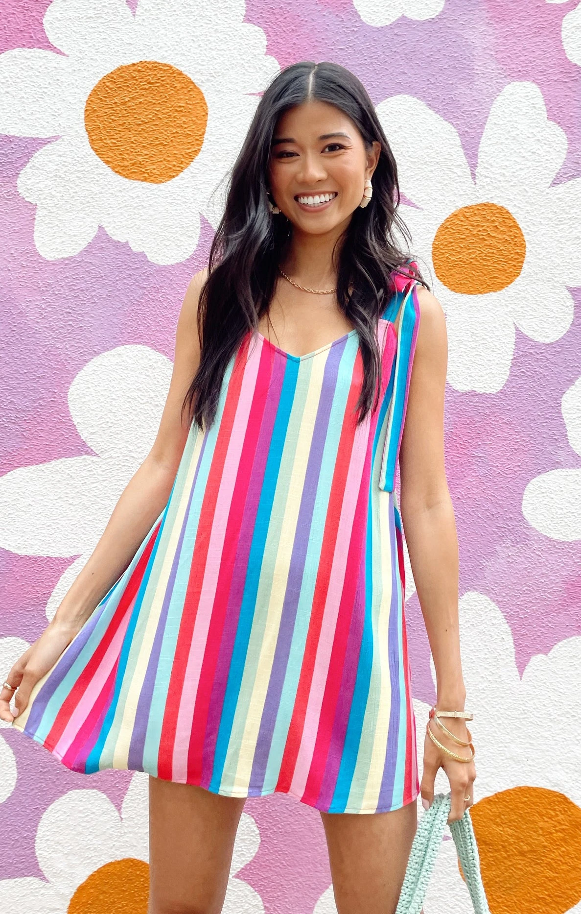 Show Me Your Mumu Throw And Go Tie Mini ~ Multi Stripe 8 Show Me Your Mumu Throw And Go Tie Mini ~ Multi Stripe - Image 6