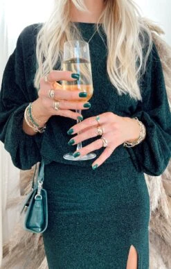 Show Me Your Mumu Good Times Top ~ Emerald Shimmy Shine