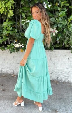 Show Me Your Mumu Linds Midi Dress ~ Parakeet Linen -Show Me Your Mumu Sales IMG 2376