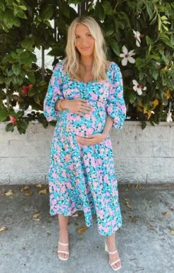 Show Me Your Mumu Mandi Midi Dress ~ Violets Garden -Show Me Your Mumu Sales IMG 2469